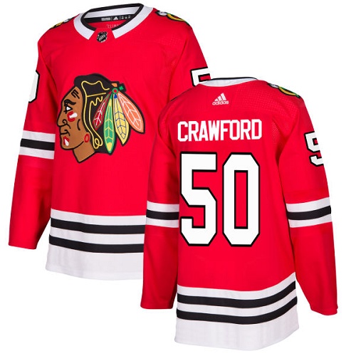 Kinder Chicago Blackhawks Eishockey Trikot Corey Crawford #50 Authentic Rot Heim